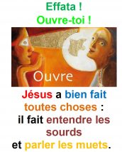 23ième Dimanche du Temps Ordinaire (Mc 7, 31-37) – par Francis COUSIN